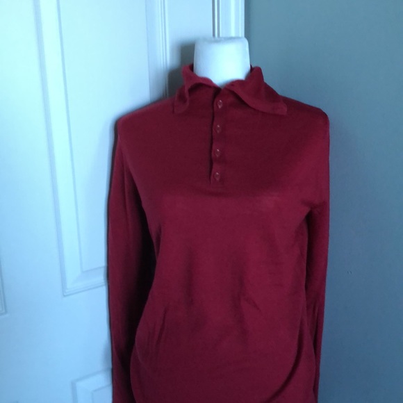 HALOGEN CONVERTIBLE TNECK HENLEY WASHABLE SOFT WOOL NWOT - Picture 4 of 8